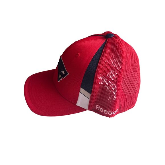 Reebok NFL Patriots Red Mesh Back Football Cap L/XL - Picture 2 of 7